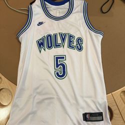 XL Anthony Edwards #5 Minnesota Timberwolves Stitched White ANT