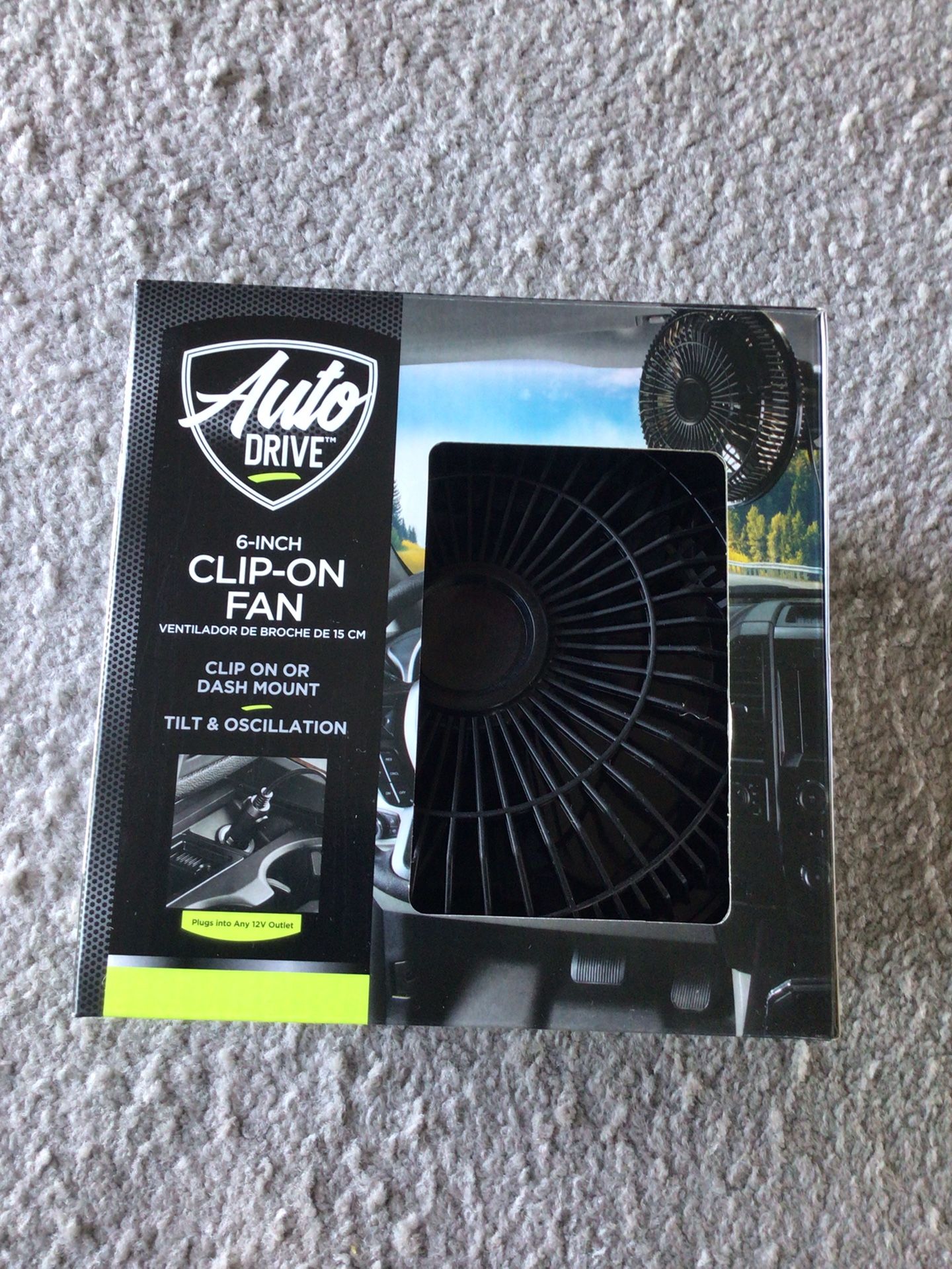 Car 12volt Clip On Fan $20