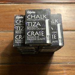 Quartet Alpha Premium White Chalk (11 Boxes)