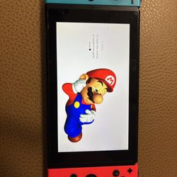 Nintendo Switch Console Neon Blue/Red + Super Mario 3D All-Stars Game
