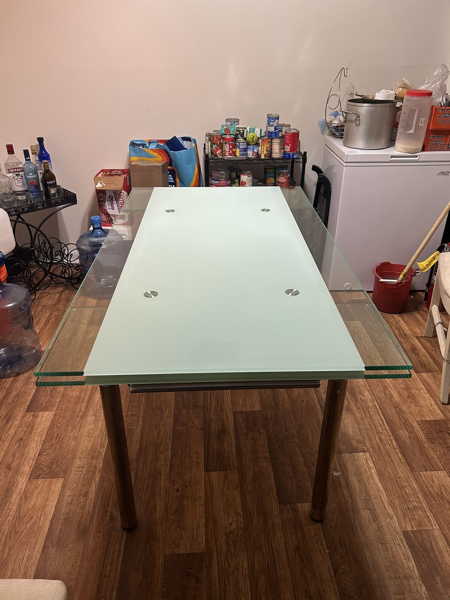 Glass Dining Table (extendable)