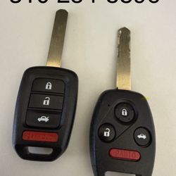Honda Accord Civic Keys Cut And Programmed On Site llaves Y Controles Con Programacion 