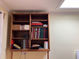 Wooden bookshelf
