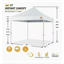 8’x8’ ABC Canopy Torquoise With Sides 