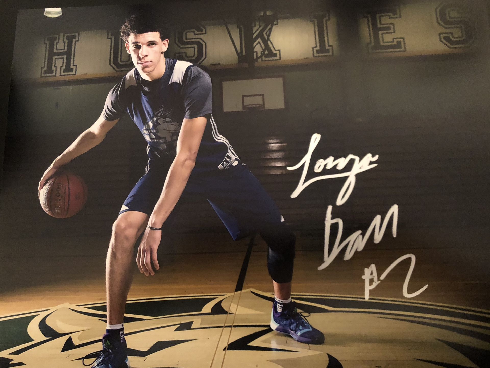 Lonzo ball signed autographed picture 11x14 Art
