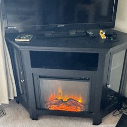TV Stand With Fireplace 