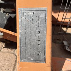 Pallet Jack 2 Ton price reduction