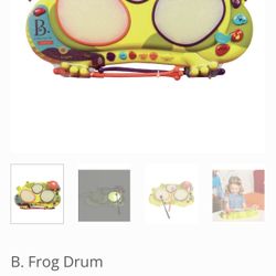 Battat Frog Drum Set Like NEW