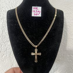 10K Solid Gold Chain For Wedding 12.5Gr 24 Inches Long 