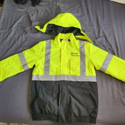 High Vis Rain Jacket Medium 