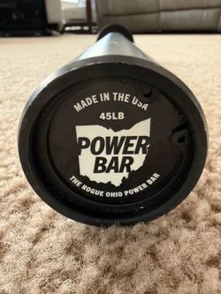 Rogue Fitness Ohio Power Olympic Barbell in Black Cerakote