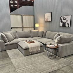 Sereen 6-Piece Modular Sectional – Taupe | Like New with Tags