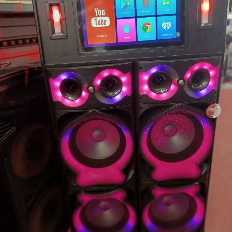 Biggest Loudest Bluetooth Touch Screen Party Speaker.  30000 Watts