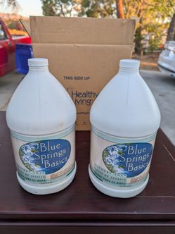 Blue Springs Basics Laundry Soap Liquid - 1 Gallon Jugs (Pack of 2, Total 2 Gal)
