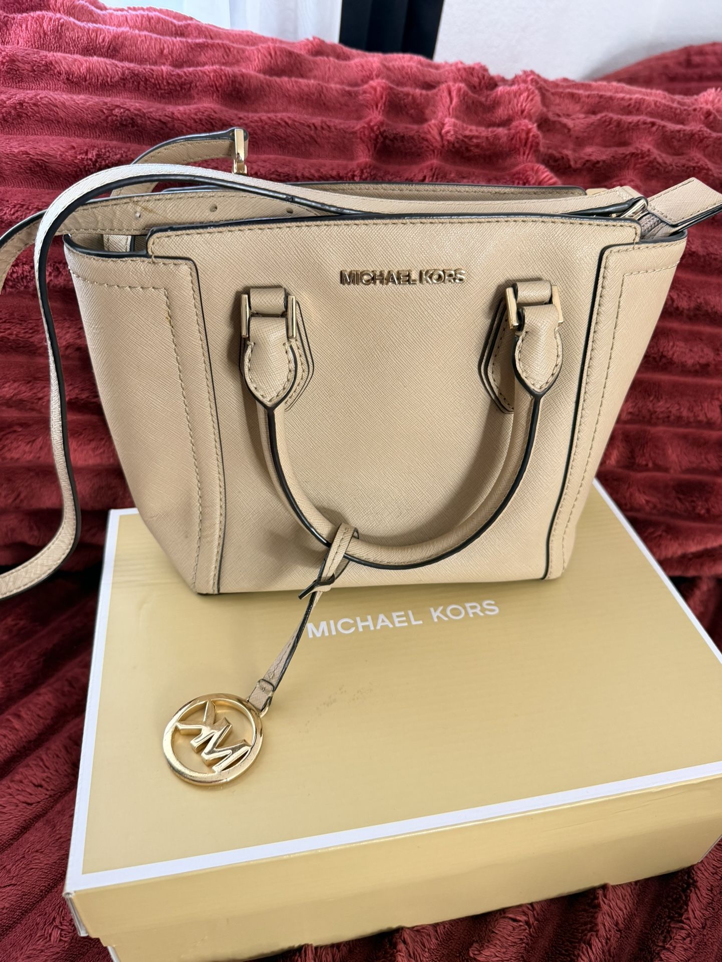 Michael Kors Cynthia Small Leather Satchel