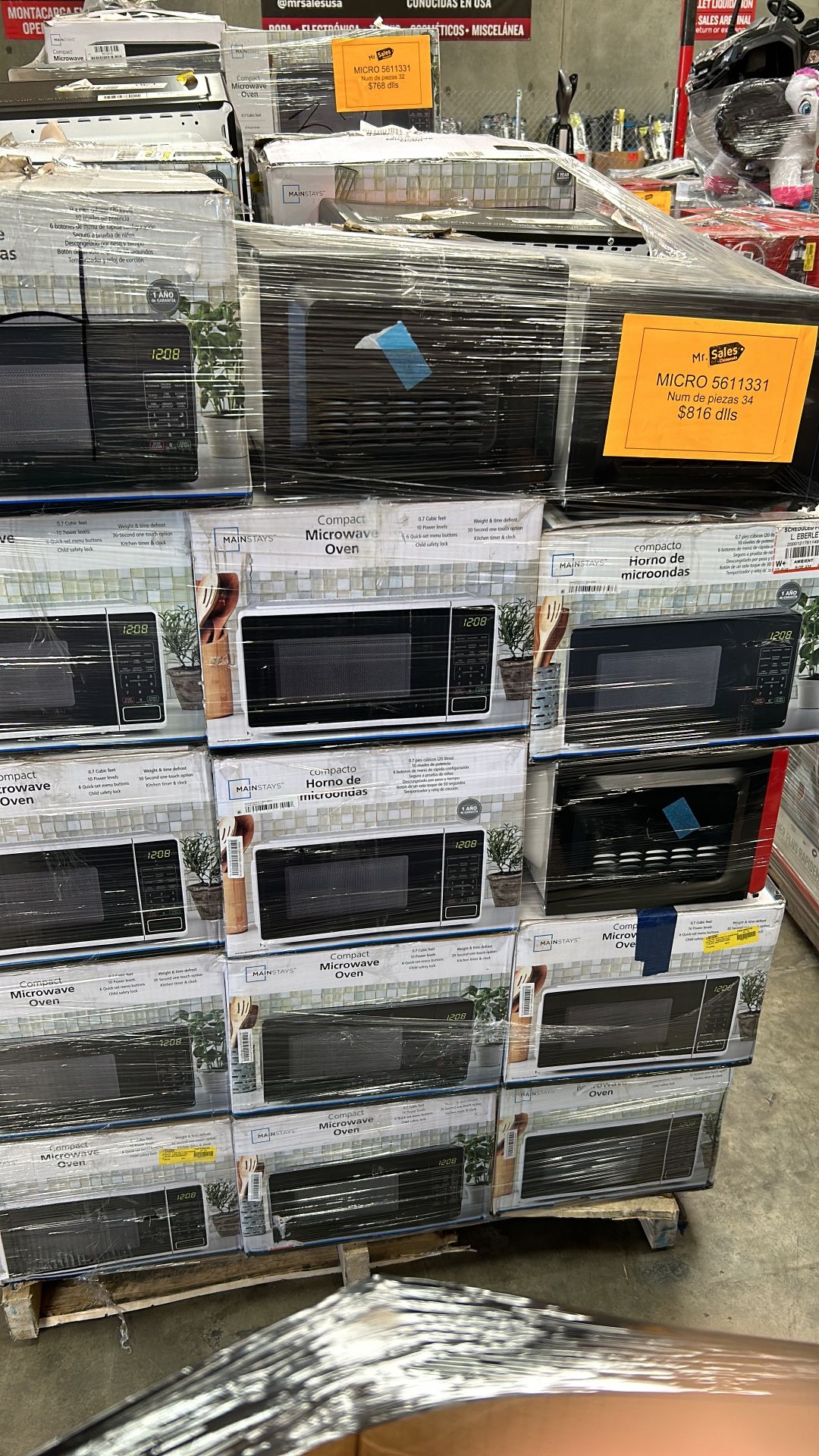 MICROWAVE LIQUIDATION PALLET