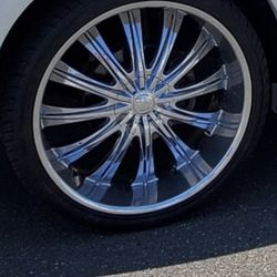 26 Inches Chrome Rims And Tires $1500