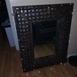 Iron  Lattice Frame Mirror 36x46