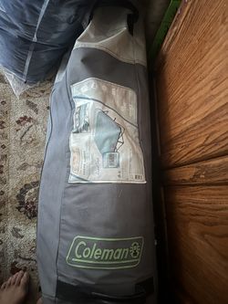 Coleman Queen Airbed Cot with Side Tables & Pump