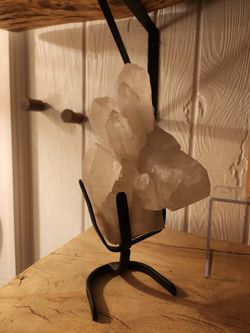 Clear Quartz Crystal With Stand 