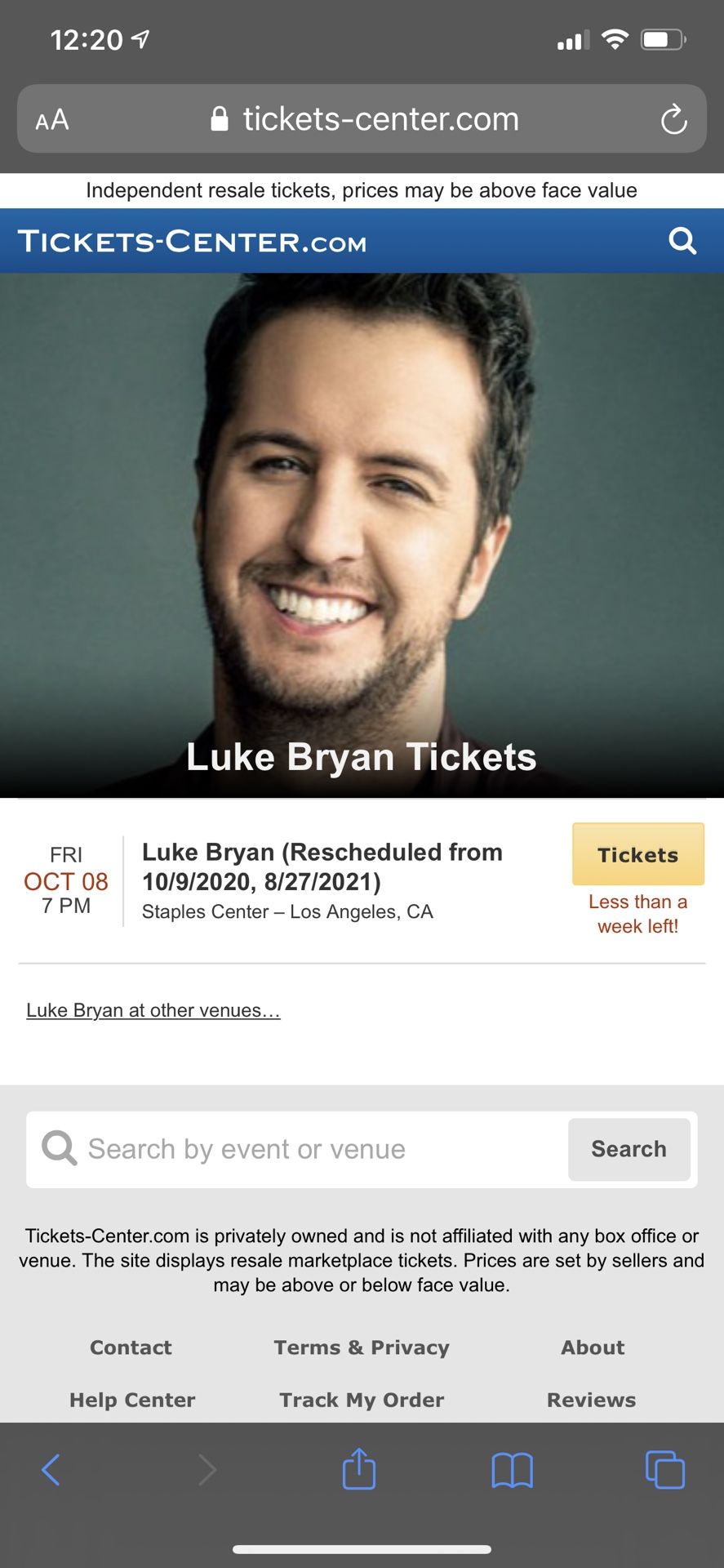 Luke Bryan Concert Staples Center