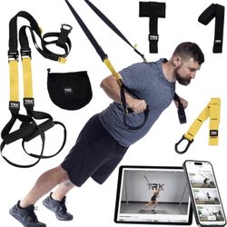 TRX All-in-ONE Suspension Training System: Full Body Workouts for Your Home Gym, Travel, and Outdoors | Includes Indoor & Outdoor Anchors, Workout Gui