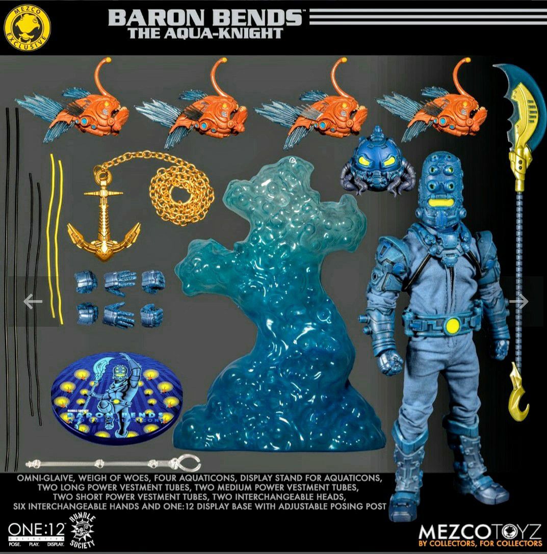 Mezco Exclusive One 12 BARON BENDS Figure Set / New, Unopened