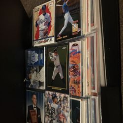 Binder of Vintage Baseball Cards