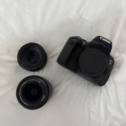 Canon EOS rebel T6i BUNDLE *includes Canon 50mm Lens & Canon 18-55mm Lens *includes Charger And Battery