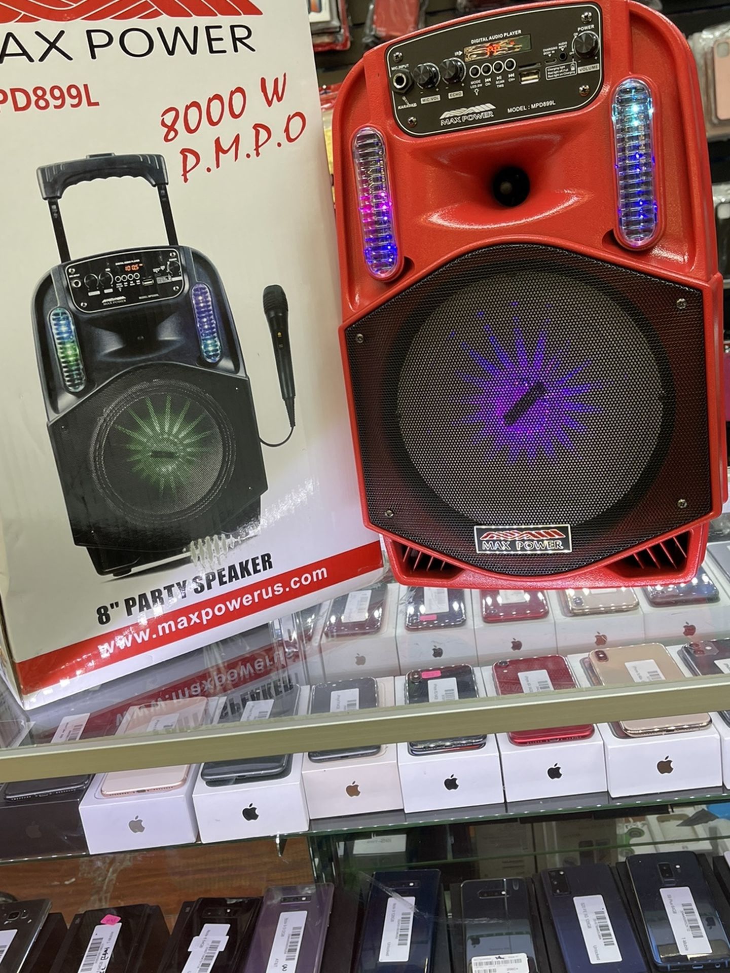 Bluetooth Speaker :led Lights:8000 Watts
