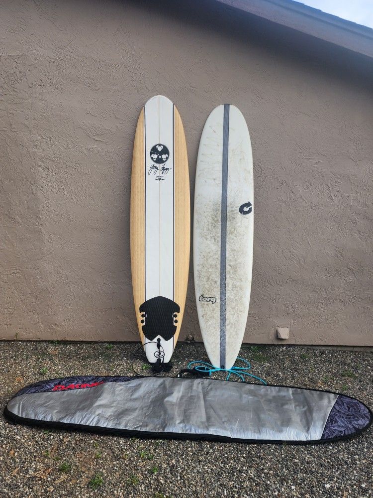2 Surfboards, 1 Torq and 1 Gerry Lopez 