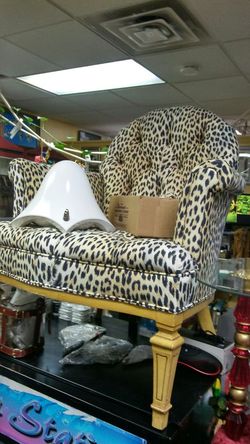 Re upholstered chair.