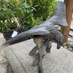 Vintage Eagle Brass Sculpture - Bronze/Brass Statue 