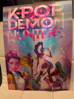KPOP DEMON HUNTERS 3D POSTER (11" 3/4 x 15.5")