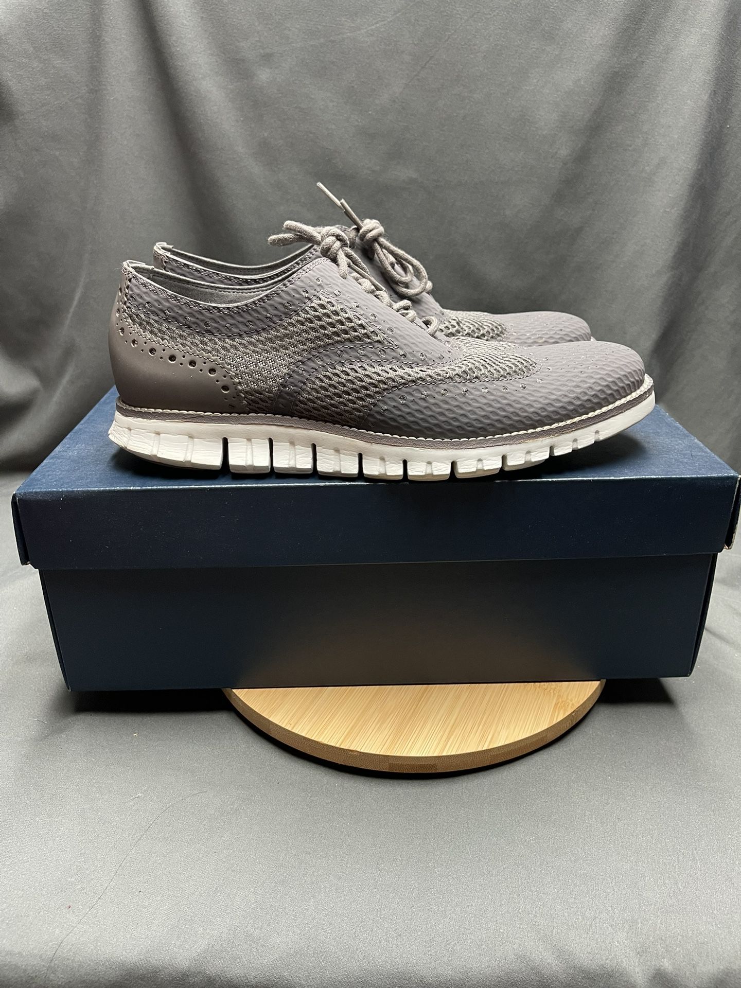 Cole Haan Lunargrand Long Wing Cole Haan LunarGrand Wing Tip Leather Black Ivory Men main image 3