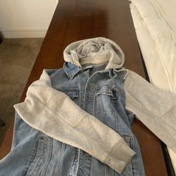 Denim And Hoodie Jacket