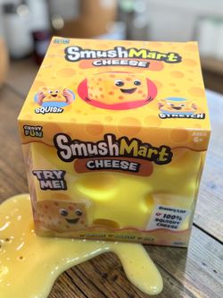SmushMart CHEESE Squishy Toy Fun Sensory Fidget Stress Relief Toy
