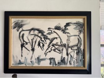 Neith Nevelson Original Acrylic on Canvas Painting