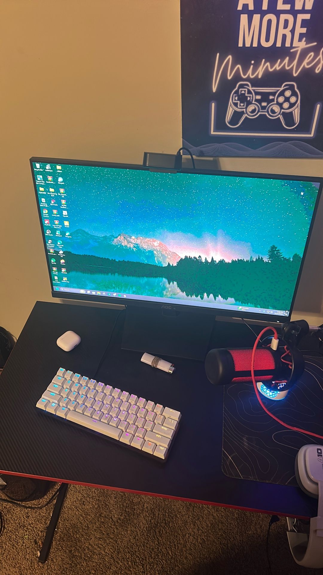 24G15N 24 inch Gaming Monitor, Full HD 1920x1080, 180Hz 1ms, 1x HDMI 2.0, 1x ...