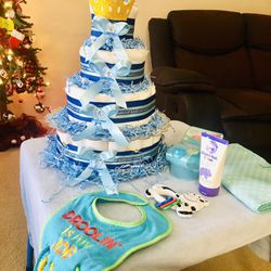 Baby Shower Diaper Pampers Cake 