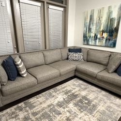 L Shaped Gray Couch 