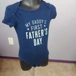 12 M My First Father's Day Onesie