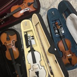 1/2 Size Violins with Accessories $120 Each Firm