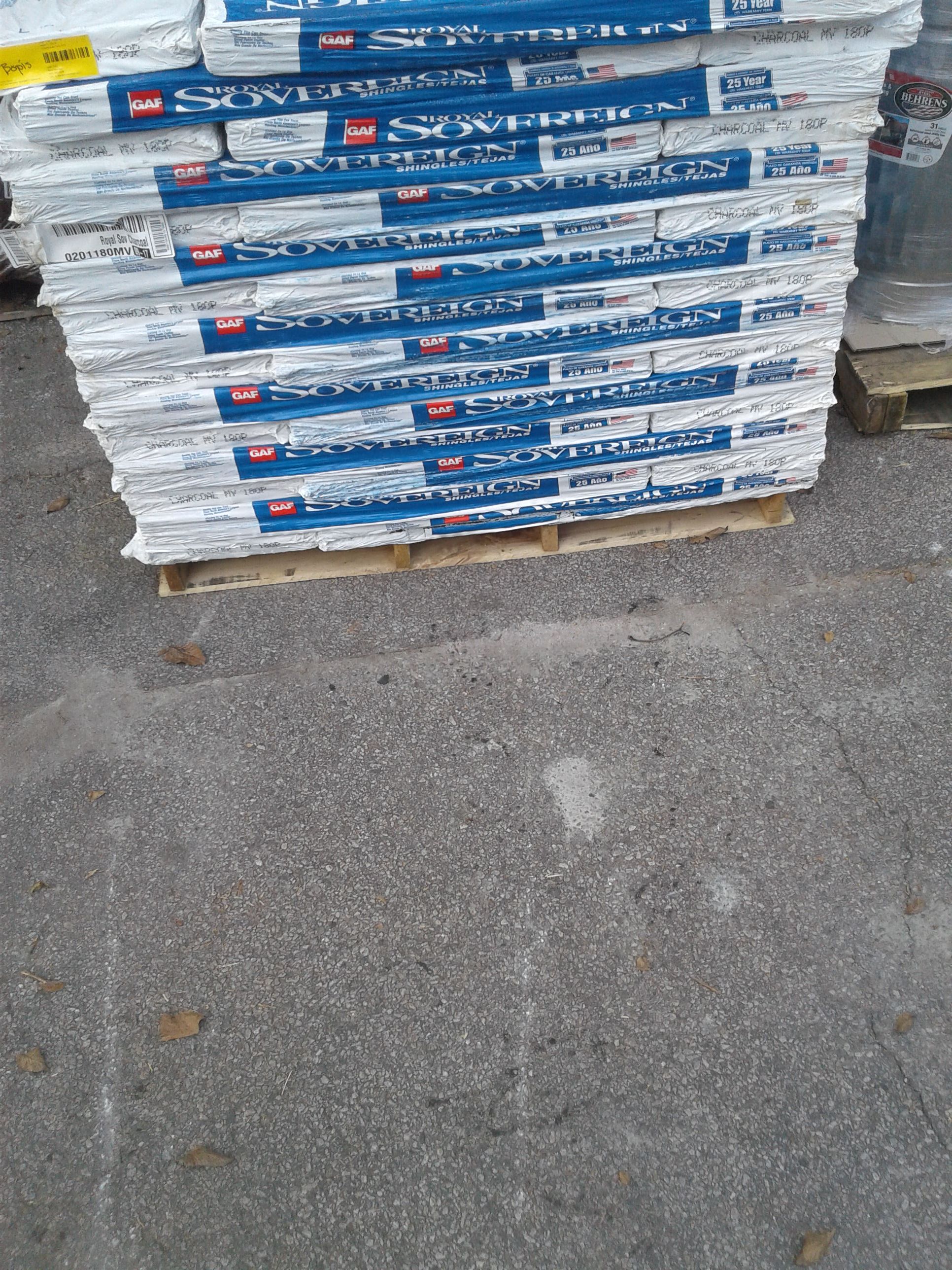 Roof Shingles- Royal Sovereign Charcoal 25 year 3 tab shingles