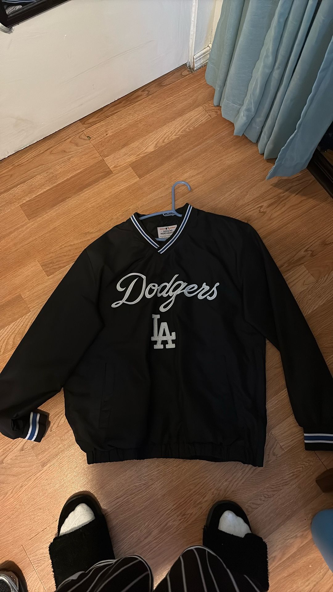 black dodger windbreaker