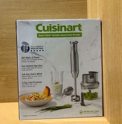 Cuisinart Variable Speed Immersion Blender With Food Processor 