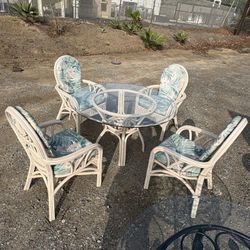 Wicker Outdoor Table And Chair Set