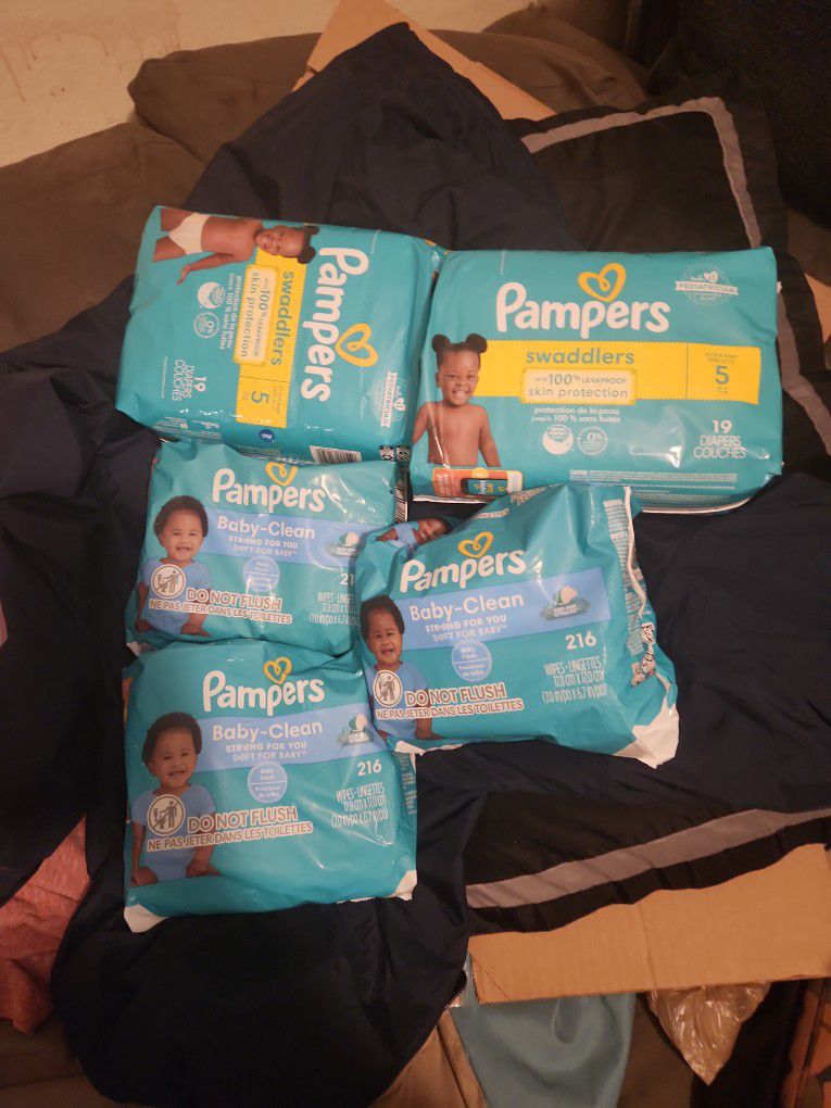 pampers and wipes