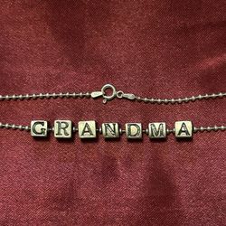 925 Sterling Silver “ Grandma” Necklace