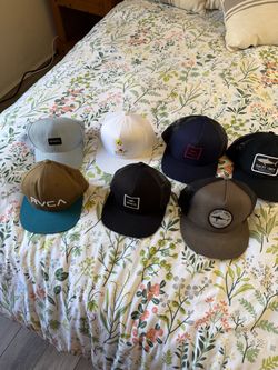 Hats. RVCA, Salty Crew, Ect.